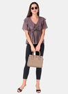 Gray Colour MESMORA Designer Western Party Wear Stylish Fancy Top Collection MF503